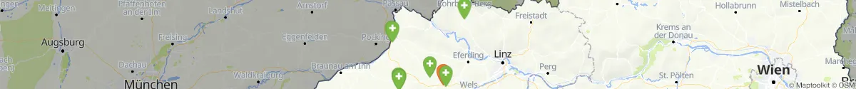 Kartenansicht für Apotheken-Notdienste in der Nähe von Esternberg (Schärding, Oberösterreich)